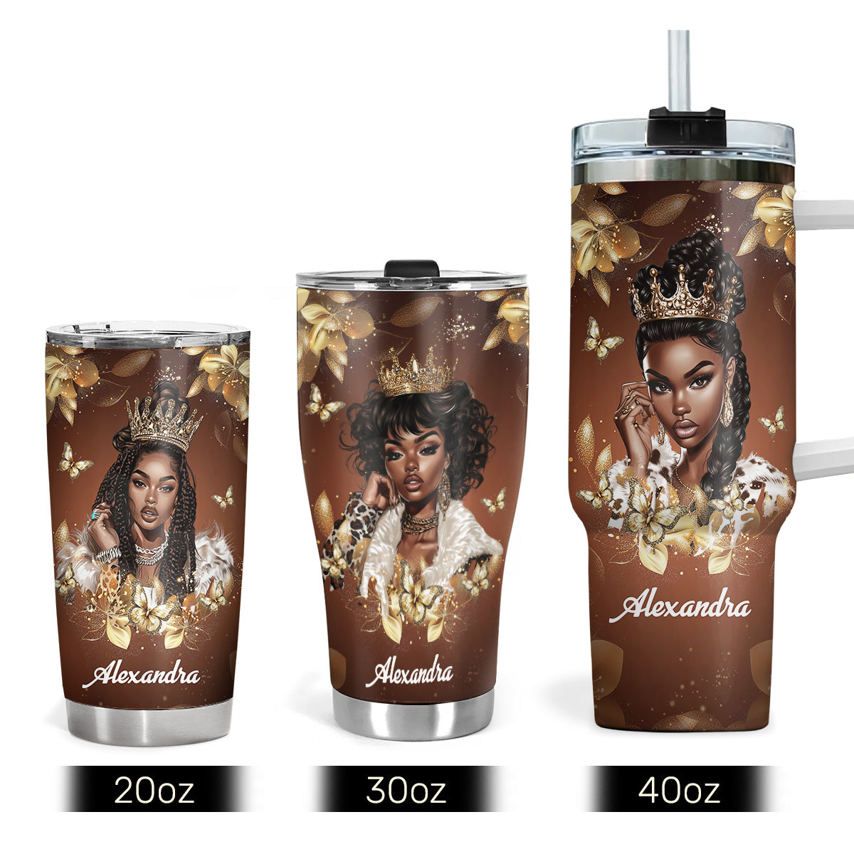 Black Queen Nutrition Facts - Personalized Stainless Steel Tumbler