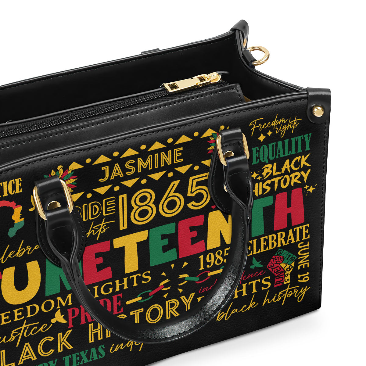 Juneteenth - Personalized Leather Handbag SBLHBT55
