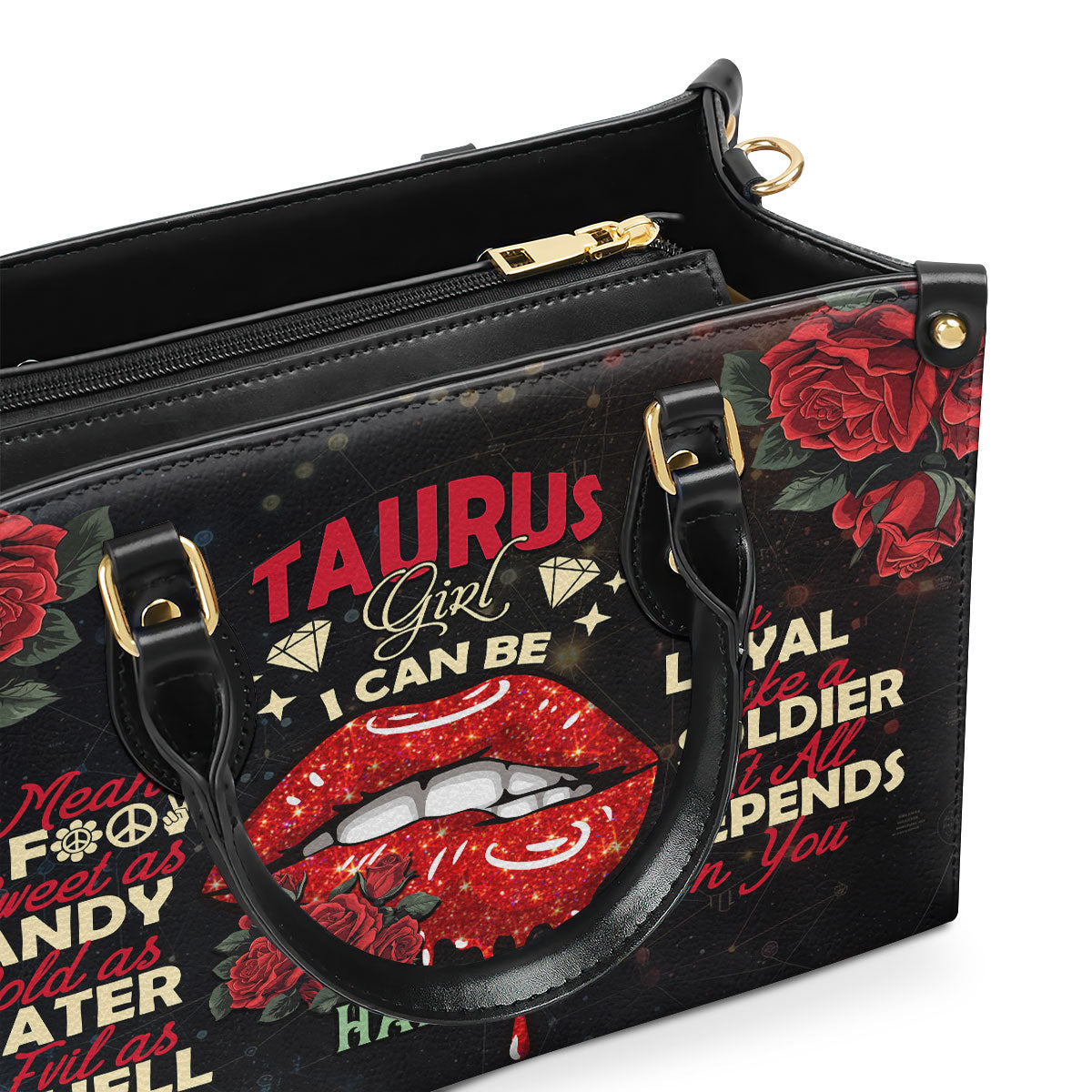 I Can Be Mean - Personalized Leather Handbag SBT37