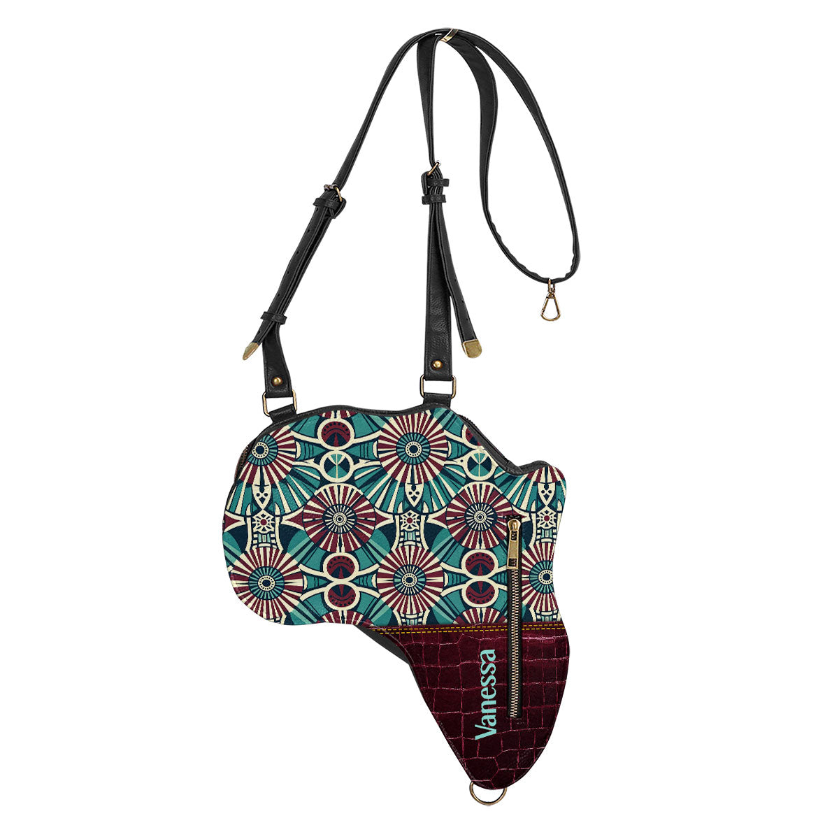 Africa Map 08 - Personalized Africa Bag SBT21