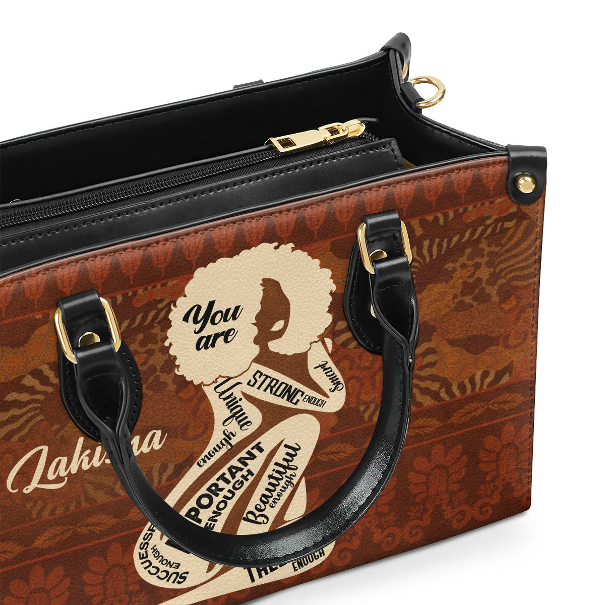 God Says You Are - Personalized Leather Handbag STB149
