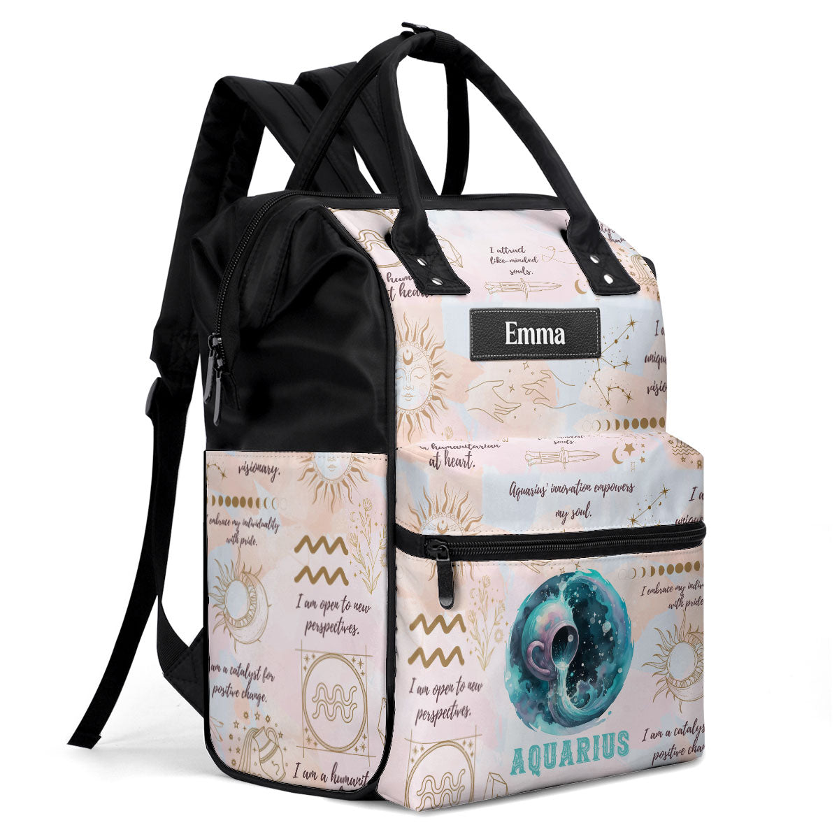 Zodiac - Personalized Duckbilled Backpack SBDBPLT1852L