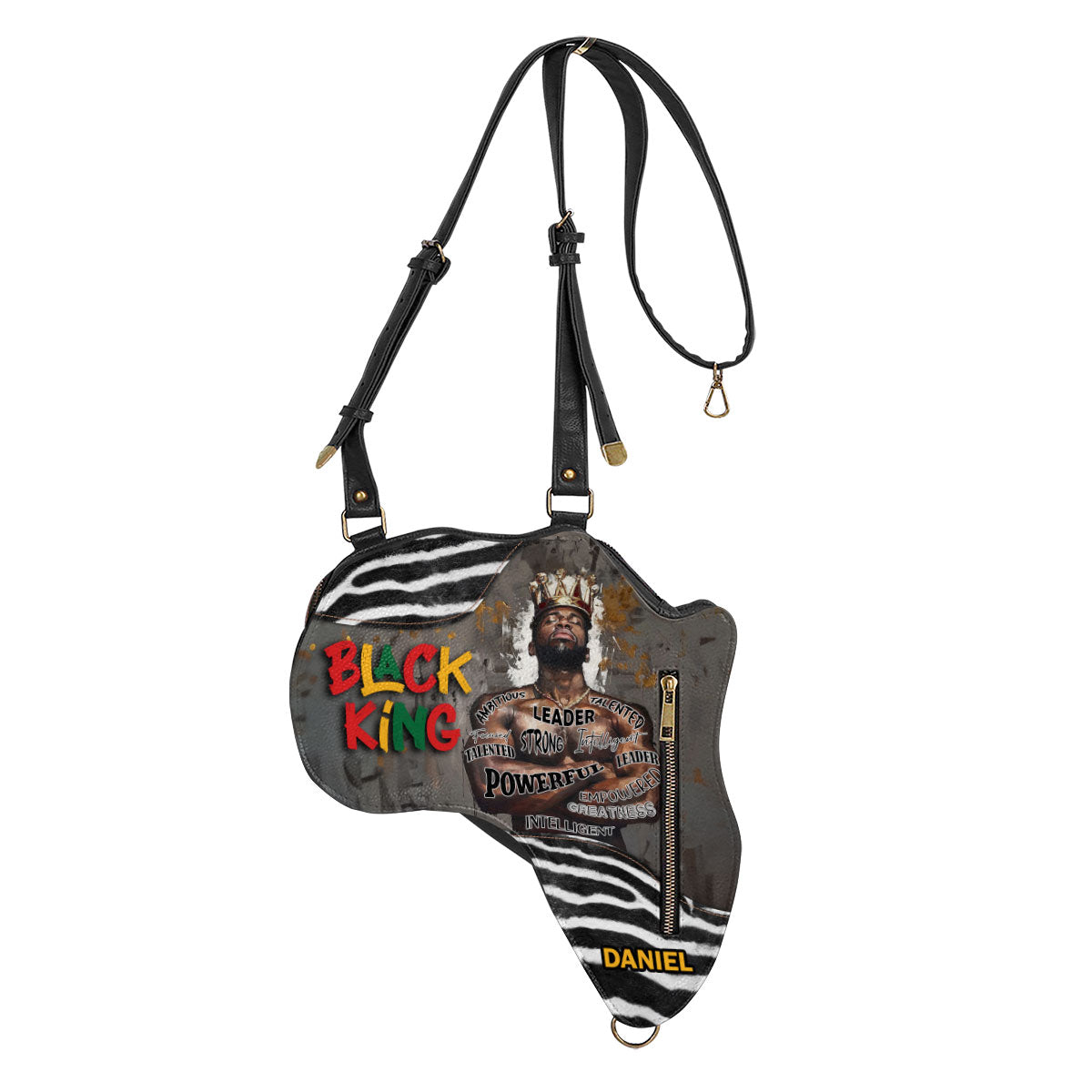 Black King/Queen - Personalized Africa Bag SBABT60