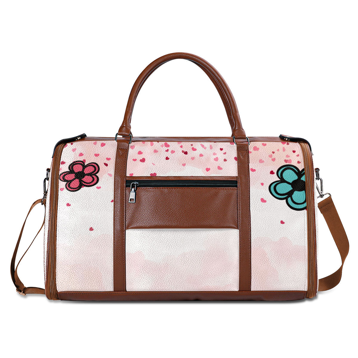 Blessed Nana - Personalized Leather Duffle Bag MS101