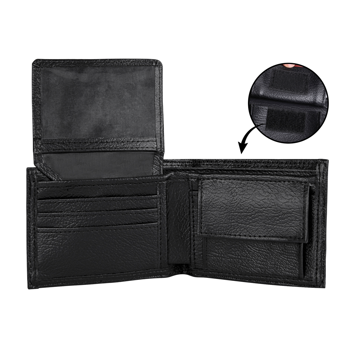 8 letters, 3 words, 1 meaning I Love You - Personalized Leather Folded Wallet SBLFWLM2719M