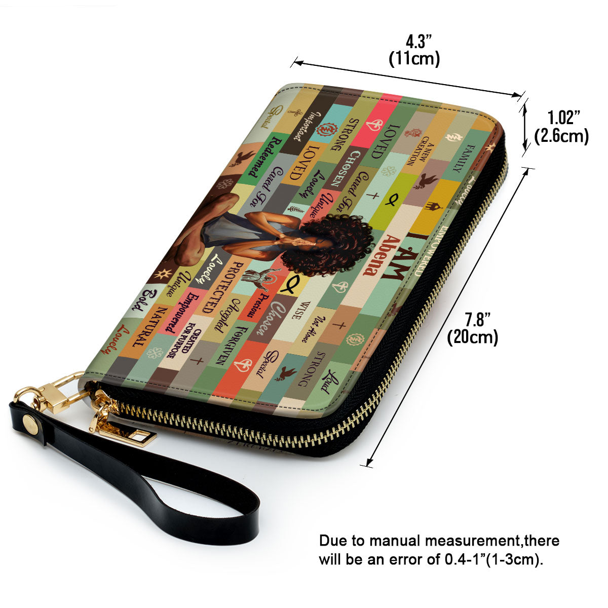 I Am Chosen- Personalized Leather Clutch Purse MB50