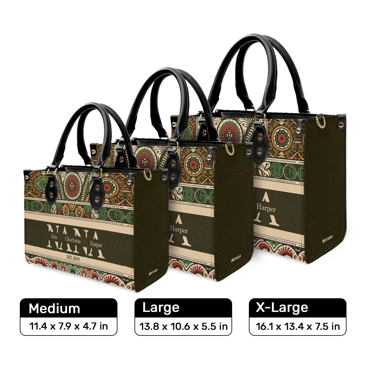 MomNana - Personalized Leather Handbag SB2912