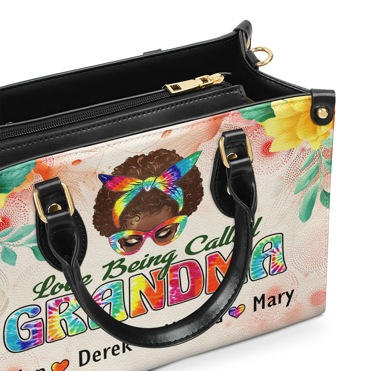 Love Being Called Grandma - Personalized Leather Handbag MB99