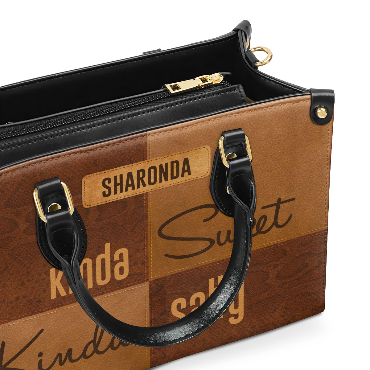 Kinda Sweet Kinda Salty - Personalized Leather Handbag STB200