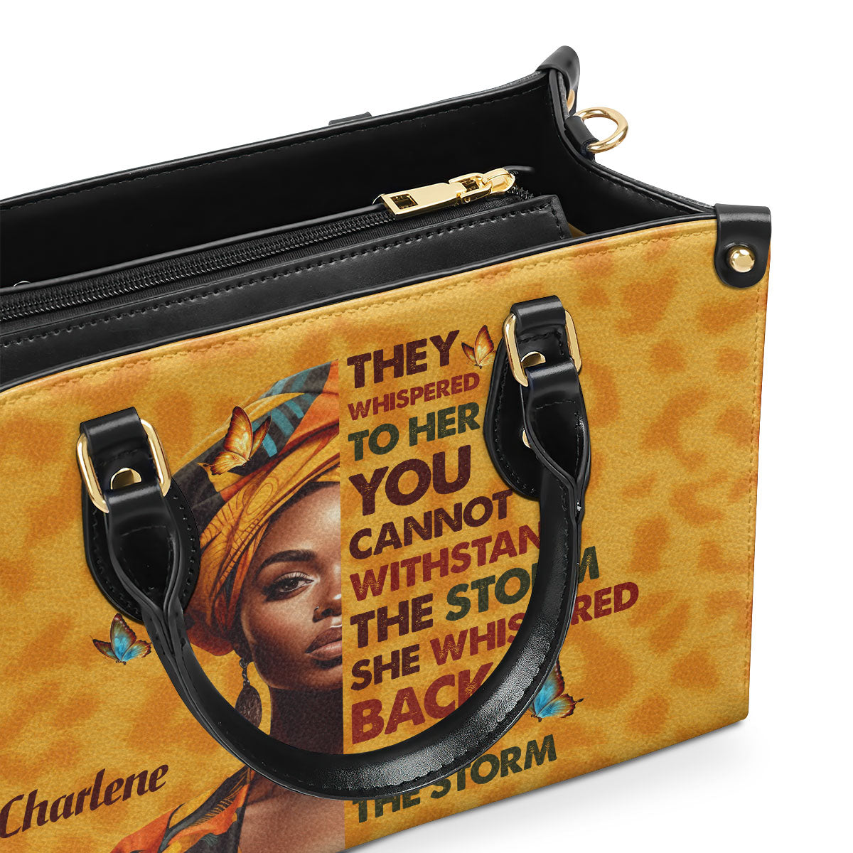 I Am The Storm - Personalized Leather Handbag SB23