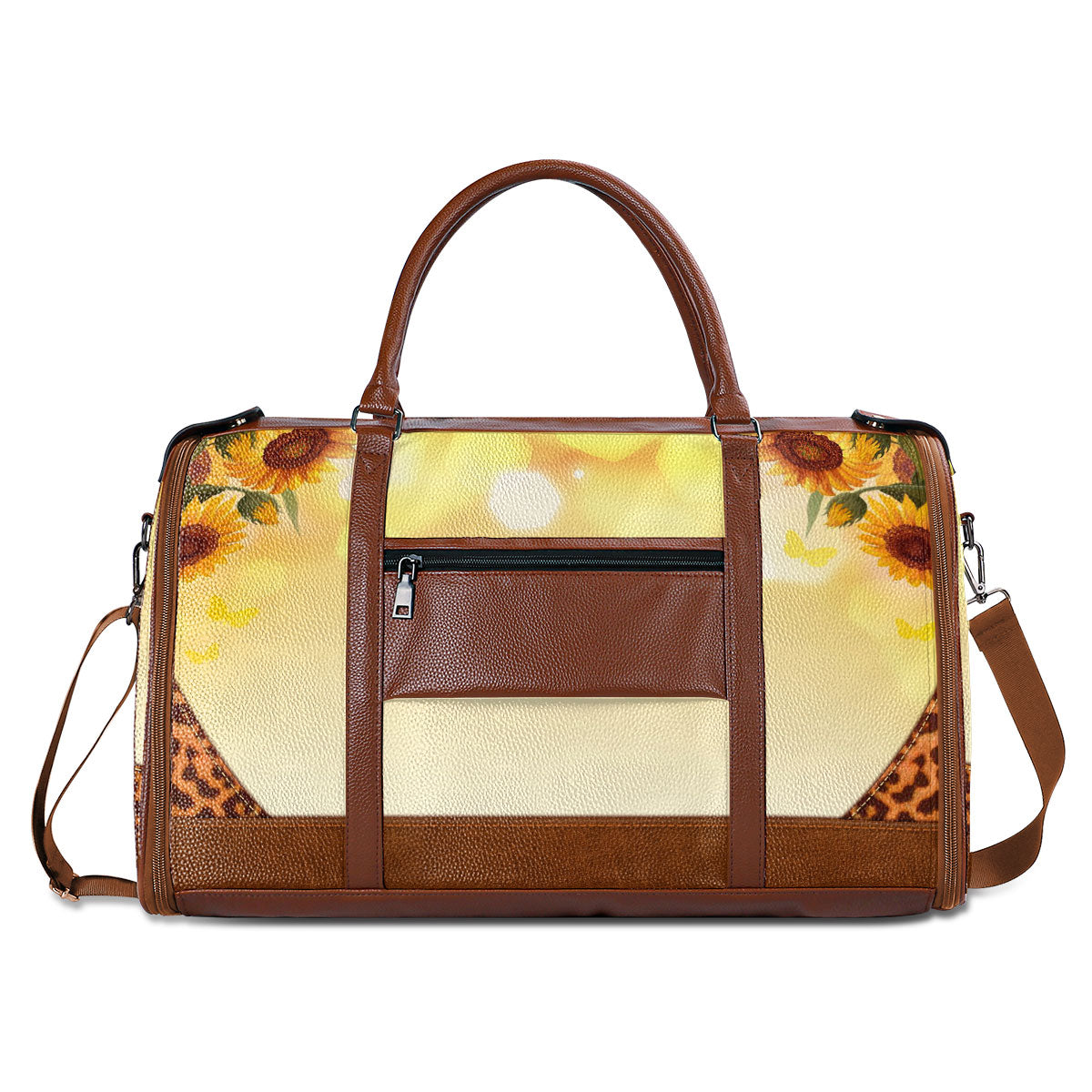 Life Is Better With Sisters - Personalized Leather Duffle Bag STB01