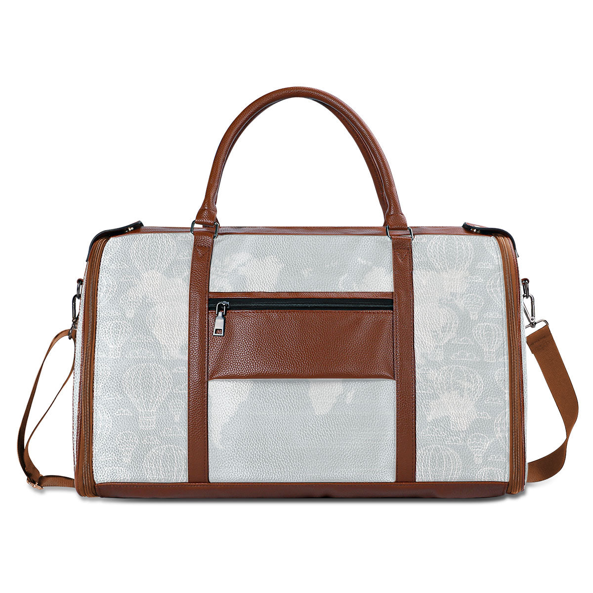 And Into The Forest I Go - Personalized Leather Duffle Bag SBDBHN22