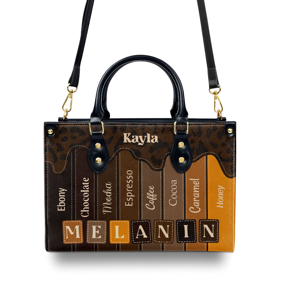MELANIN - Personalized Leather Handbag SB13