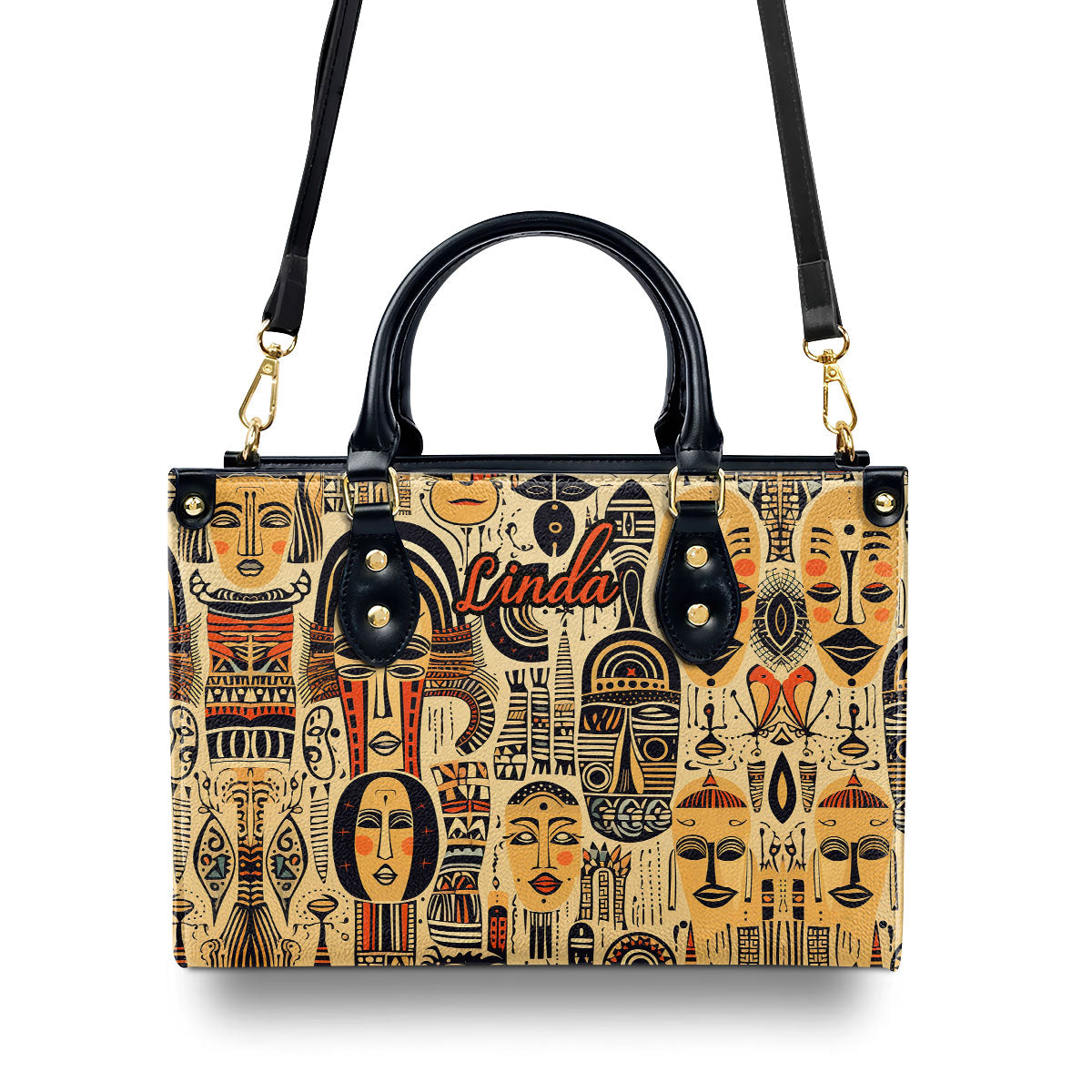 The Ancient Time - Personalized Leather Handbag STB19