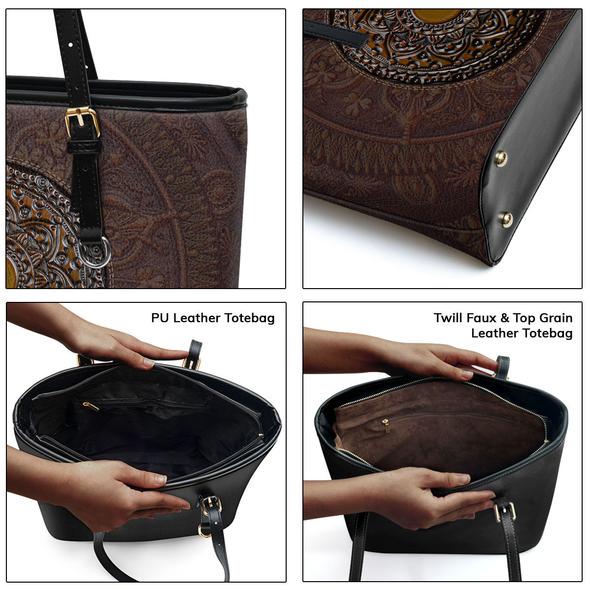 The Mysticism - Personalized Leather Totebag STB25