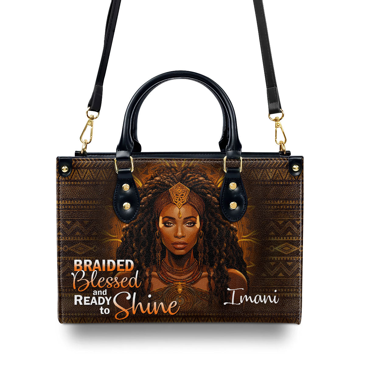 Ready To Shine - Personalized Leather Handbag STB36