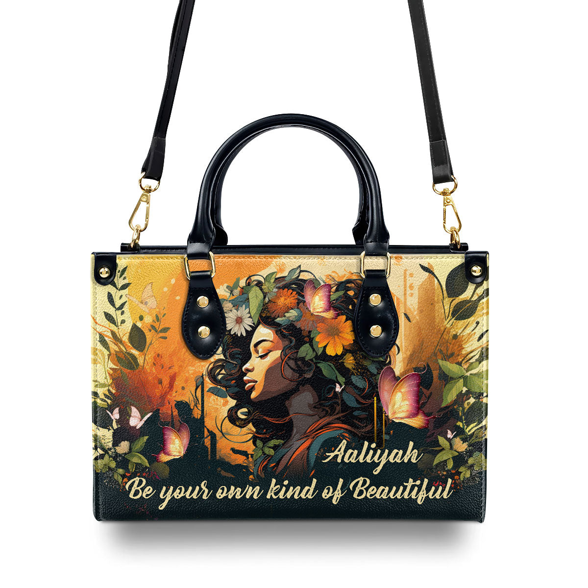Be Your Own Kind Of Beautiful - Personalized Leather Hand Bag STB82