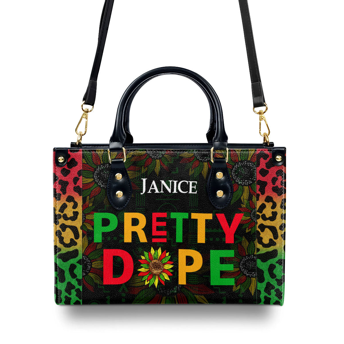 Pretty Dope - Personalized Leather Handbag SBLHBHA21