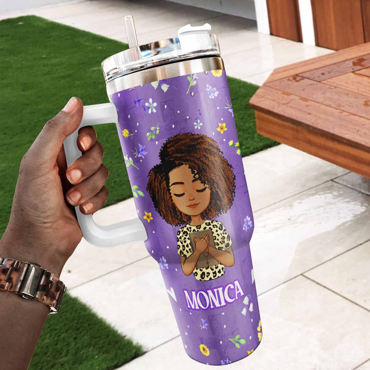 Stronger Than The Storm - Personalized Stainless Steel Tumbler