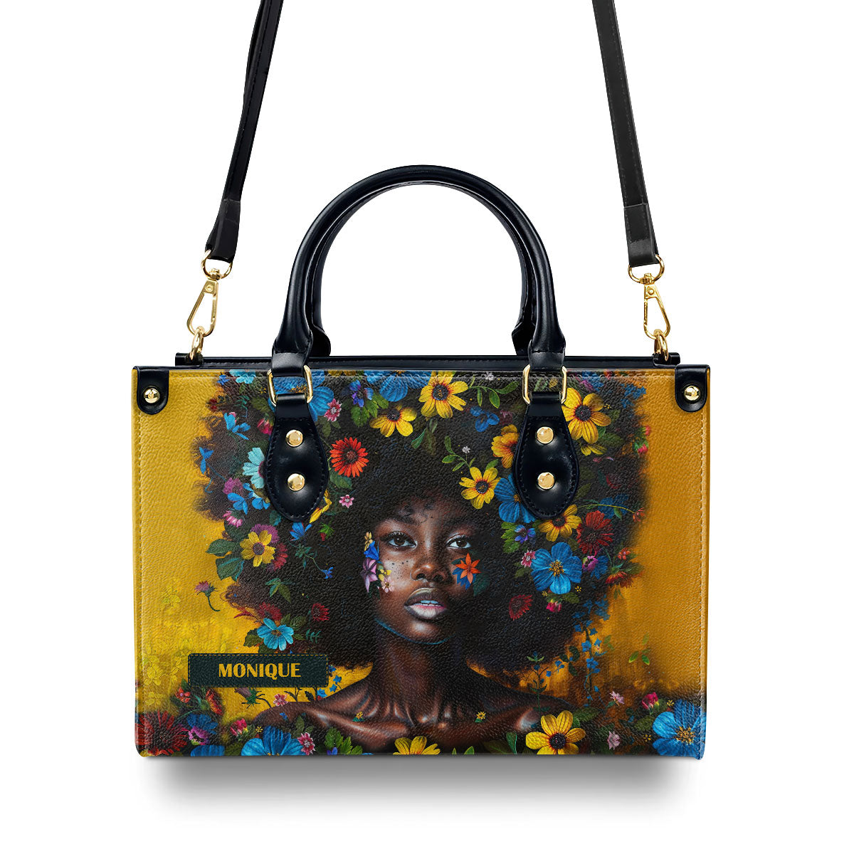 Afrocentrism 03 - Personalized Leather Handbag SBT03