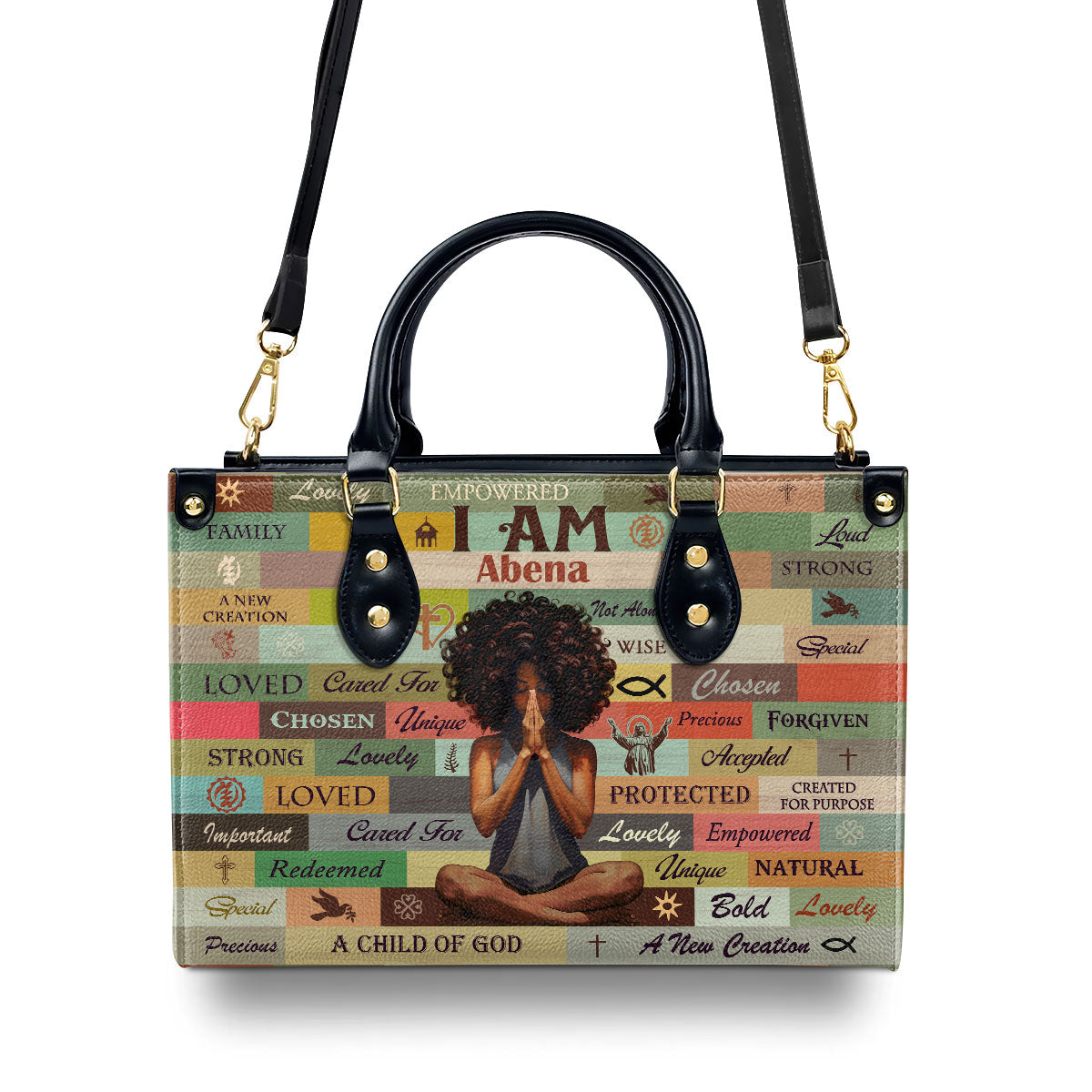 I Am Chosen - Personalized Leather Handbag MB50