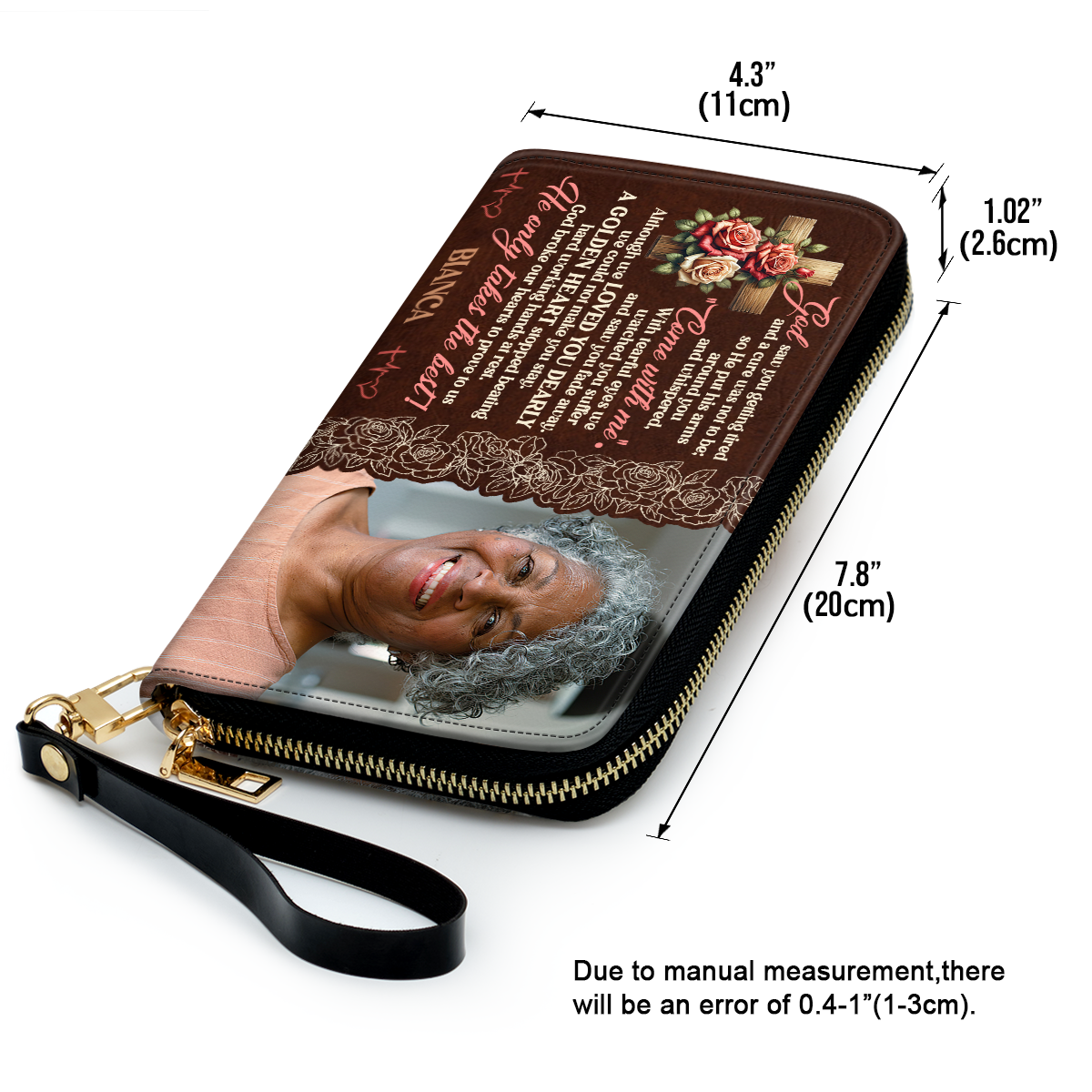 God Saw You Getting Tired - Personalized Leather Clutch Purse SBCPLM2283TA