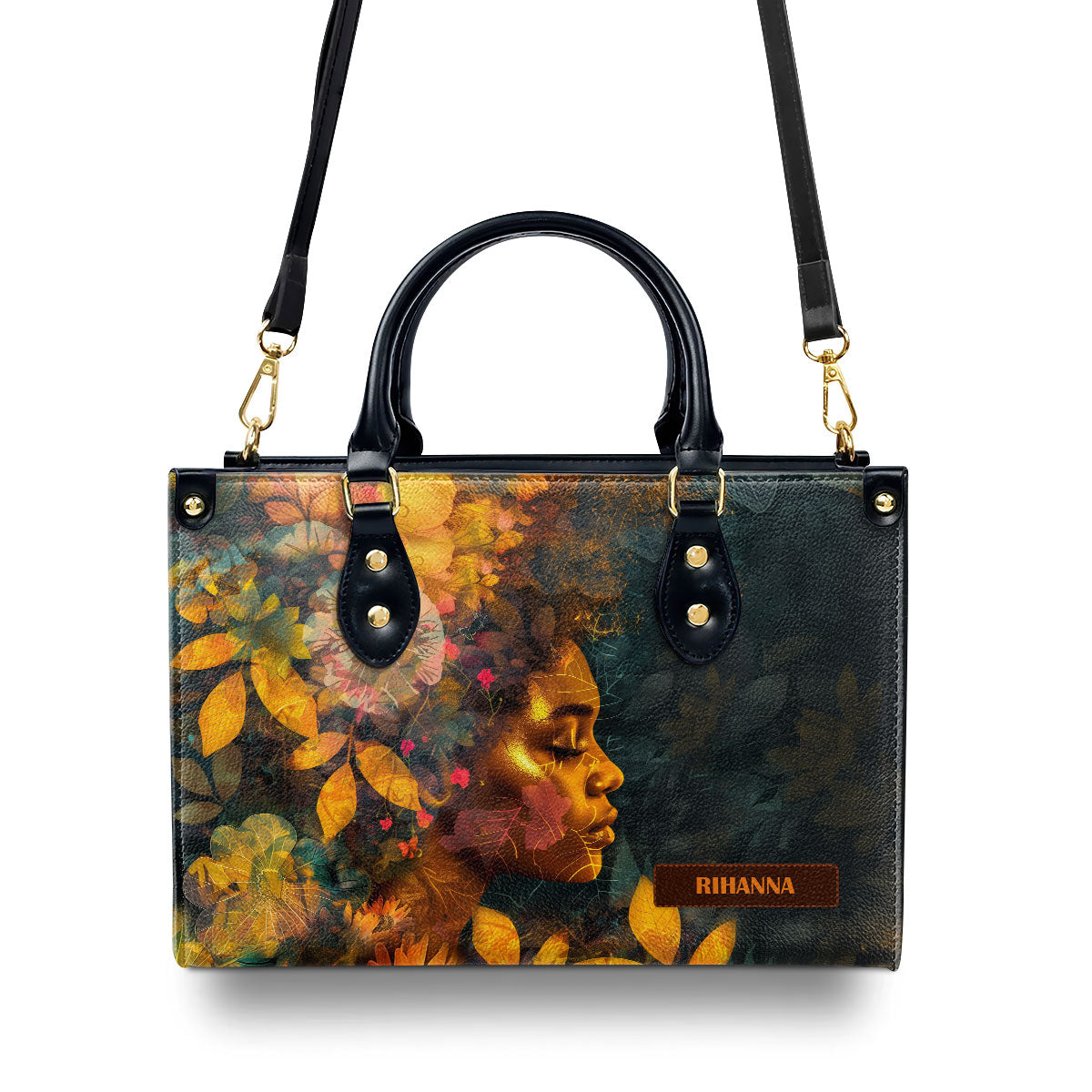 Afrocentrism 02 - Personalized Leather Handbag SBT02