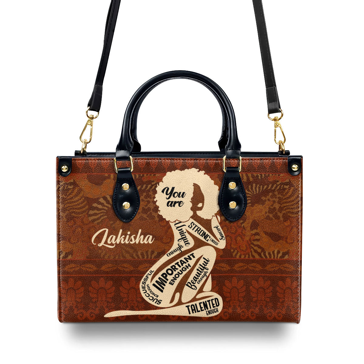 God Says You Are - Personalized Leather Handbag STB149