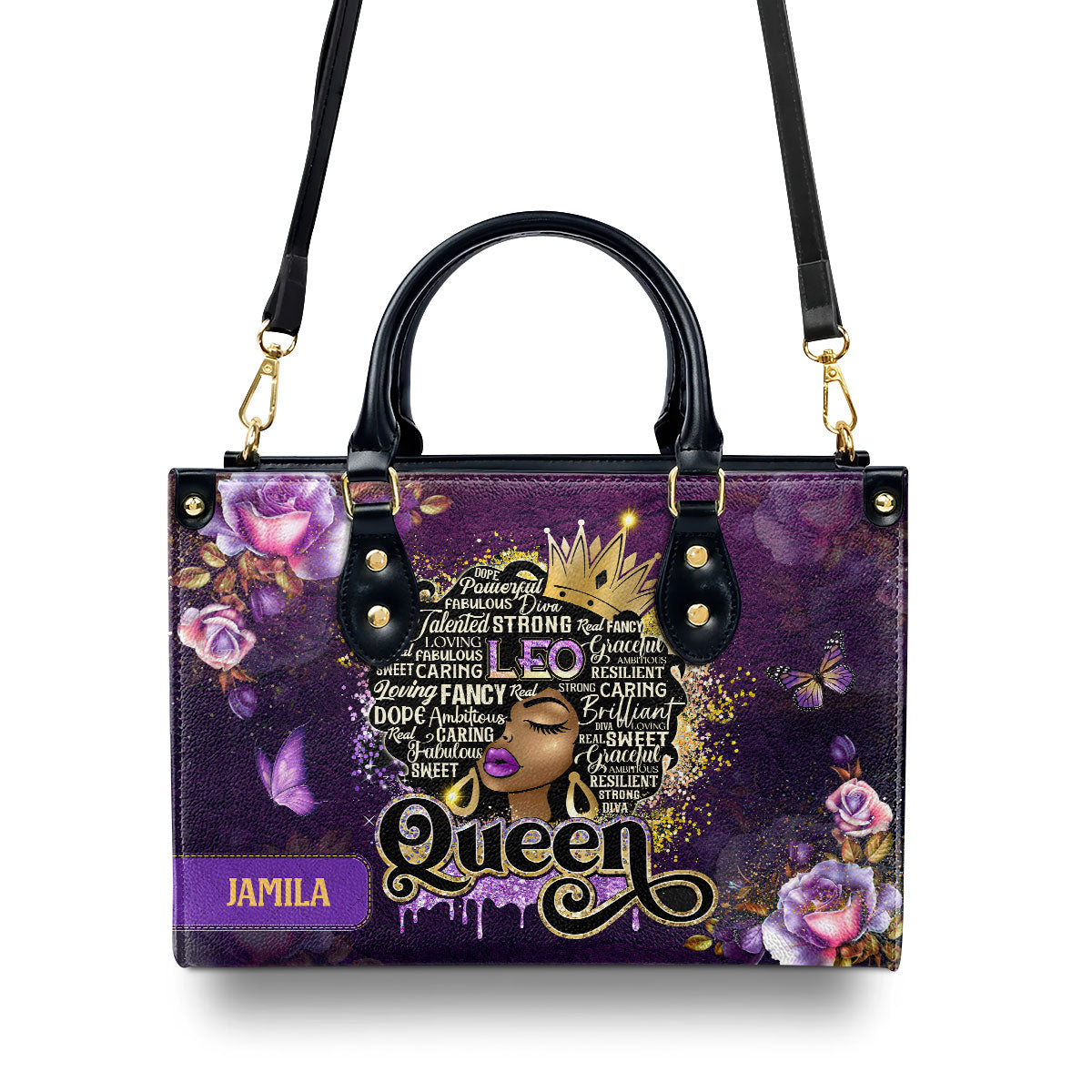 Zodiac Queen - Personalized Leather Handbag SBLHBLM1384L