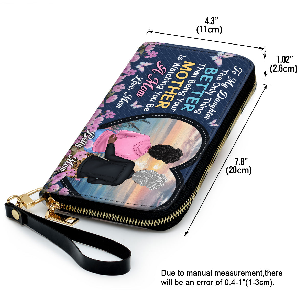 To My Daughter - Personalized Leather Clutch Purse SBCPLTU2669T