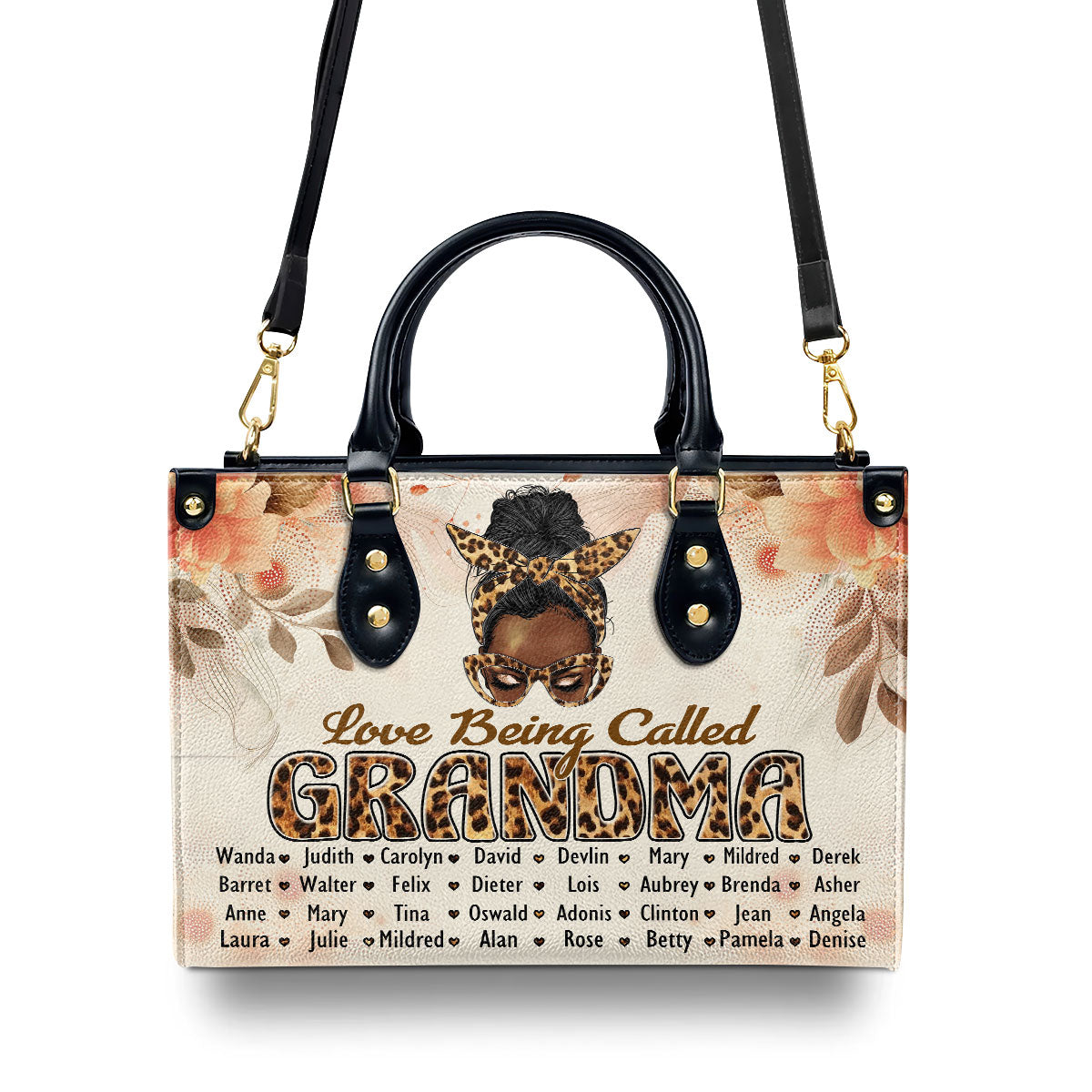Love Being Called Grandma - Personalized Leather Handbag MB99