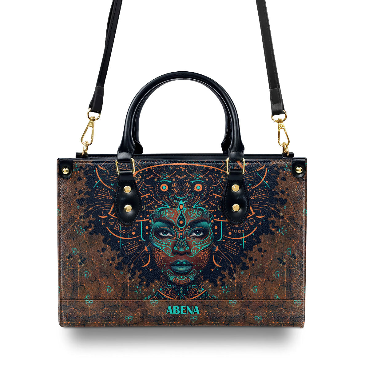 Afrocentrism 04 - Personalized Leather Handbag SBT04