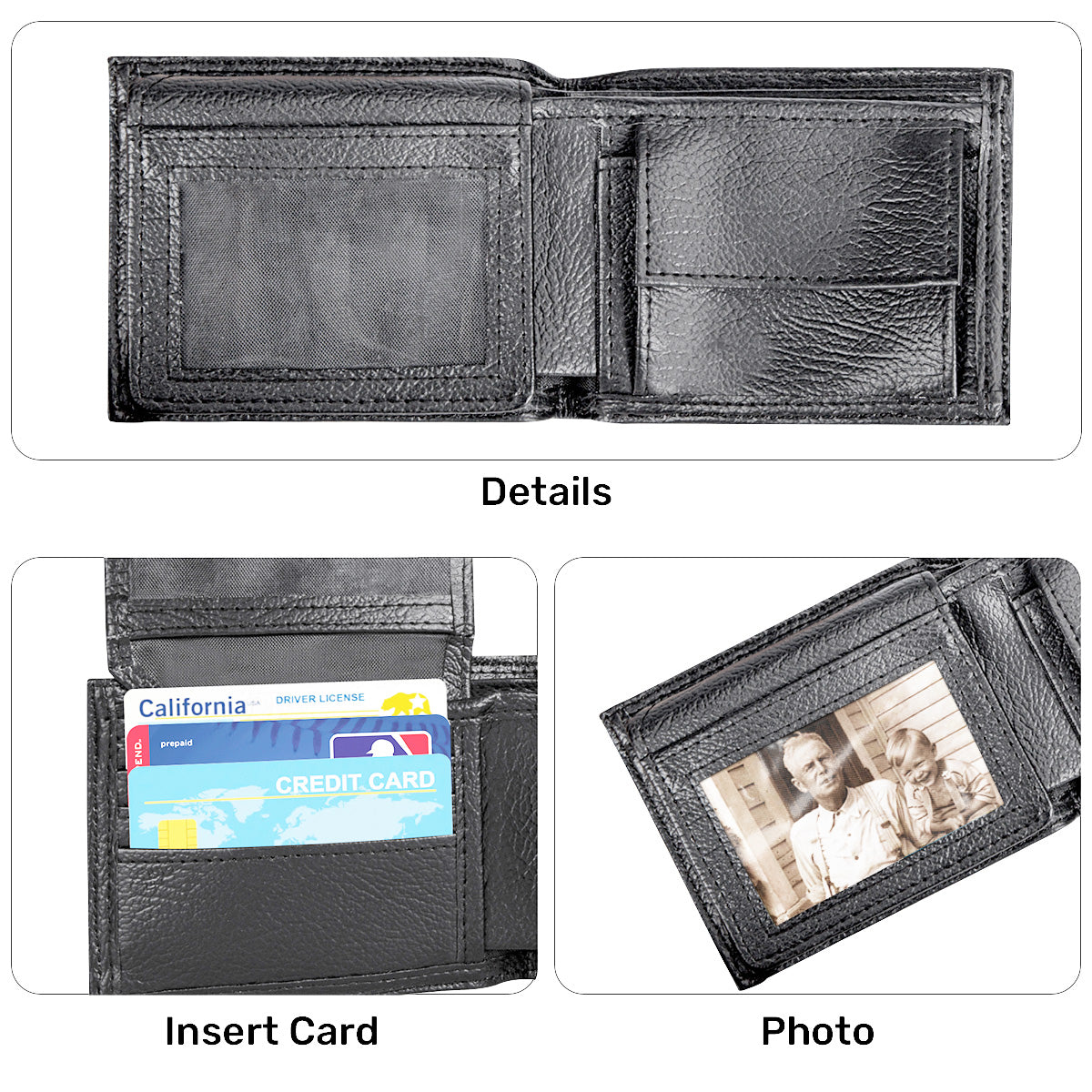 God Says You Are - Personalized Leather Folded Wallet SBLFWLTU2711TA