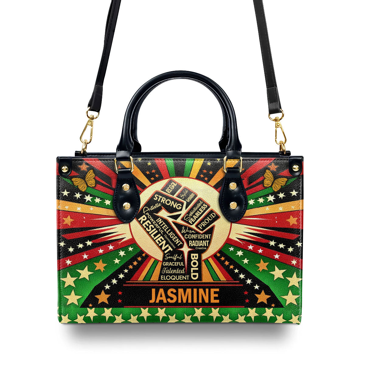 Juneteenth Spirit - Personalized Leather Hand Bag SBLHBT63