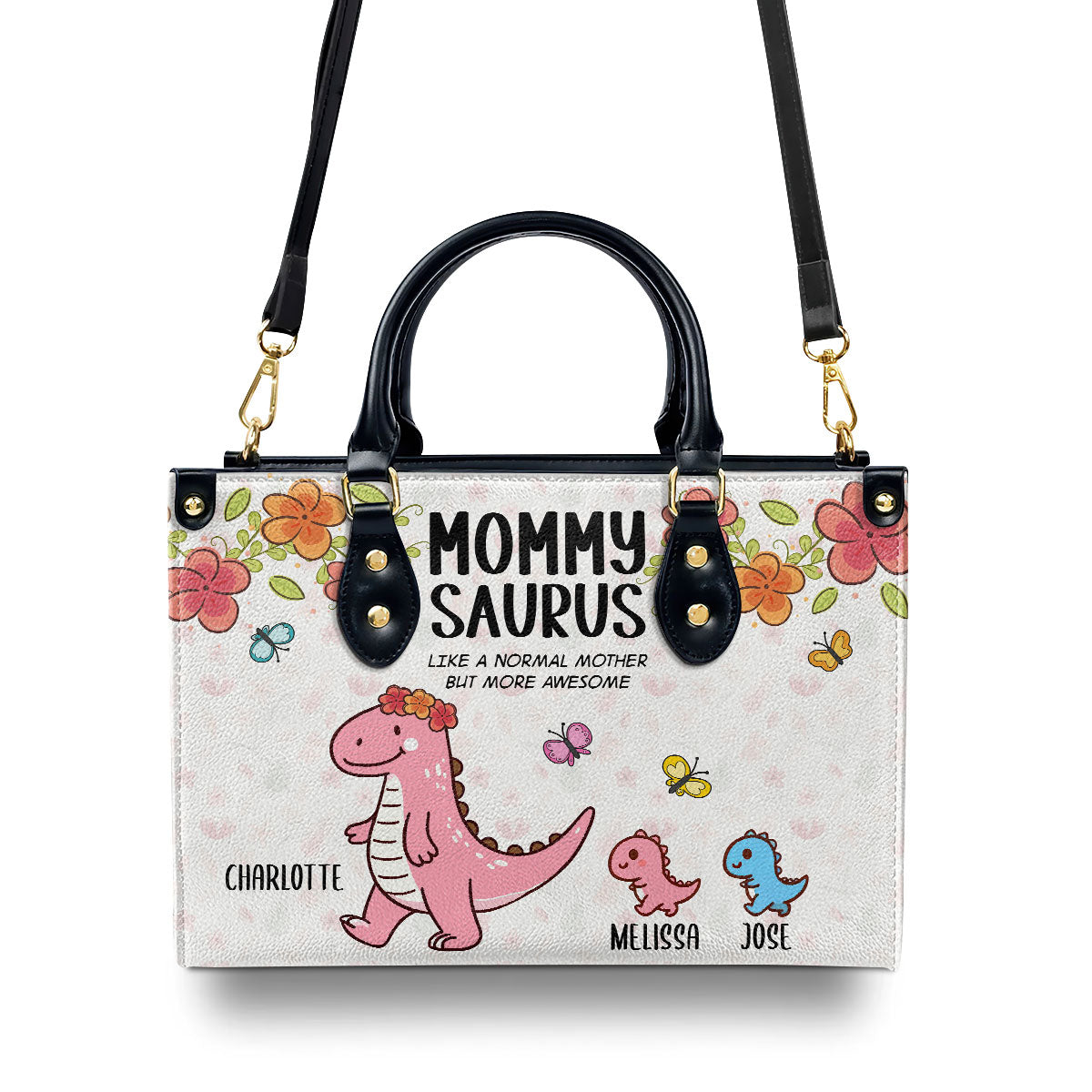 Mommysaurus - Personalized Leather Handbag SB5758