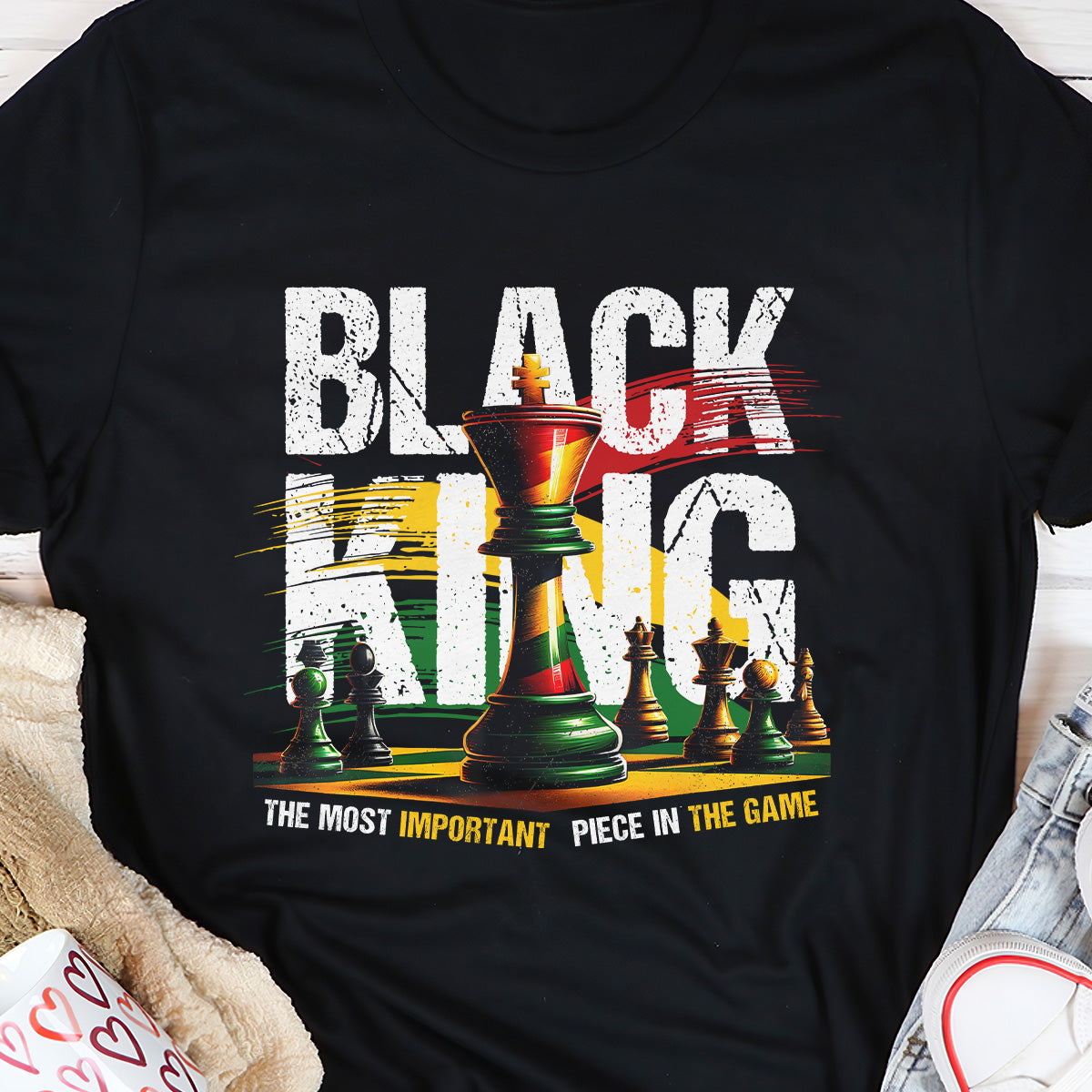 Black King And Black Queen - Personalized Unisex T-shirt