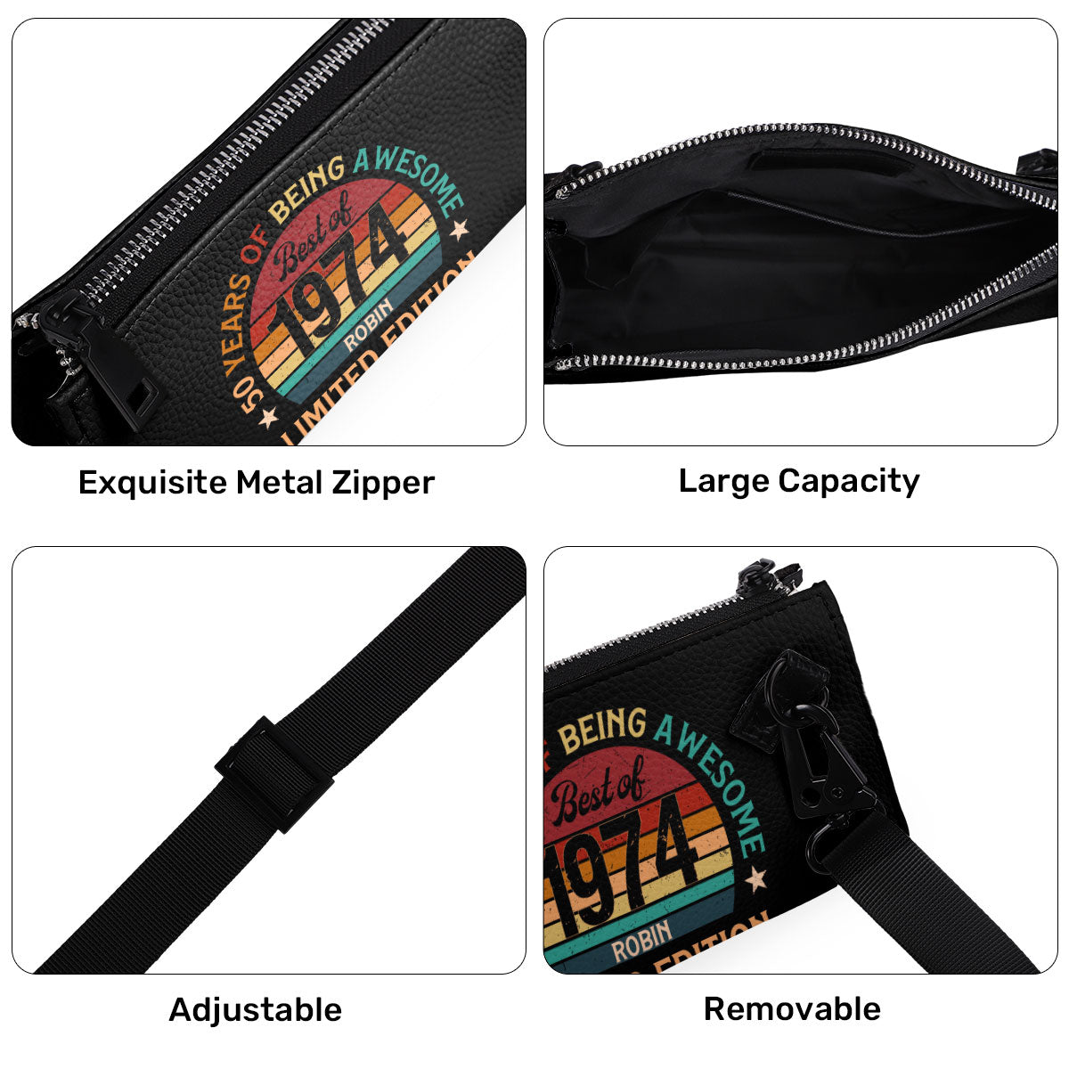 Being Awesome Limited Edition - Personalized Men Leather Wallet SBMLWM02