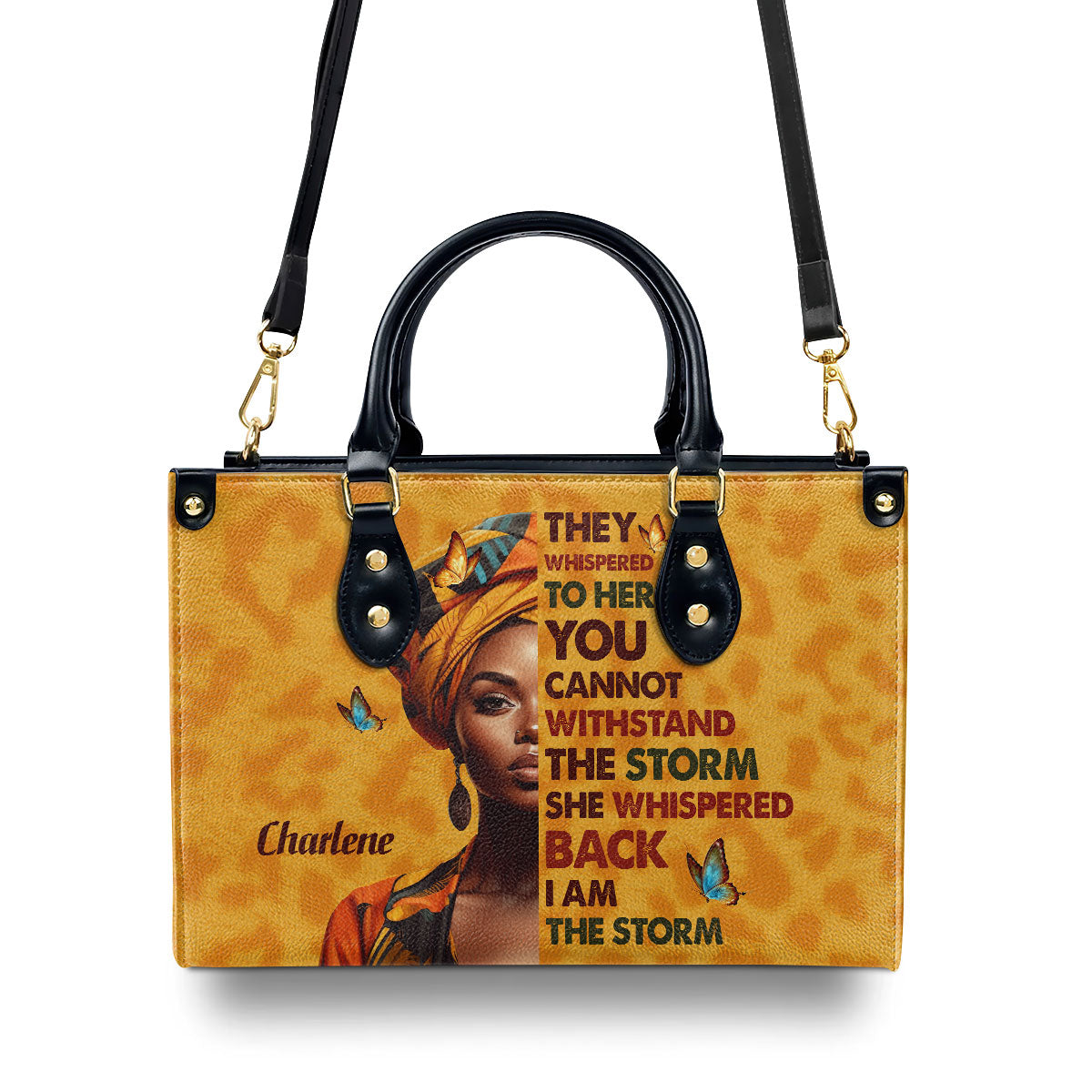 I Am The Storm - Personalized Leather Handbag SB23