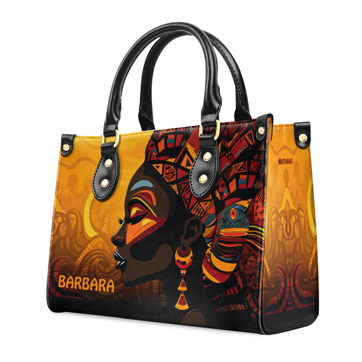African Culture - Personalized Leather Handbag SB102