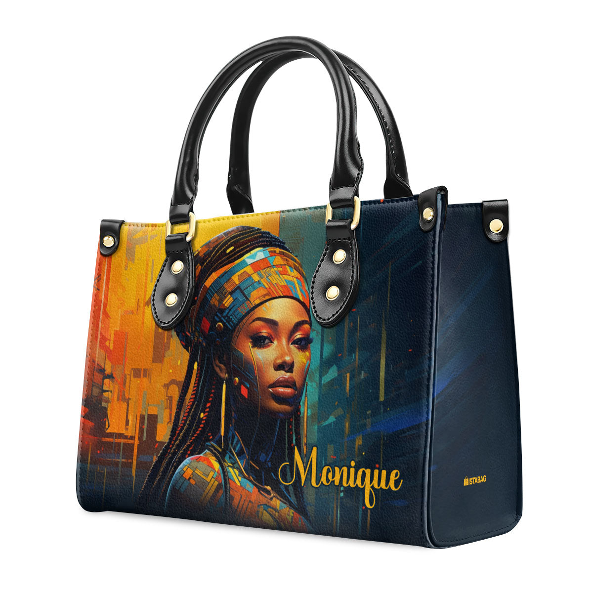 Afrofuturism09 - Personalized Leather Handbag SB121