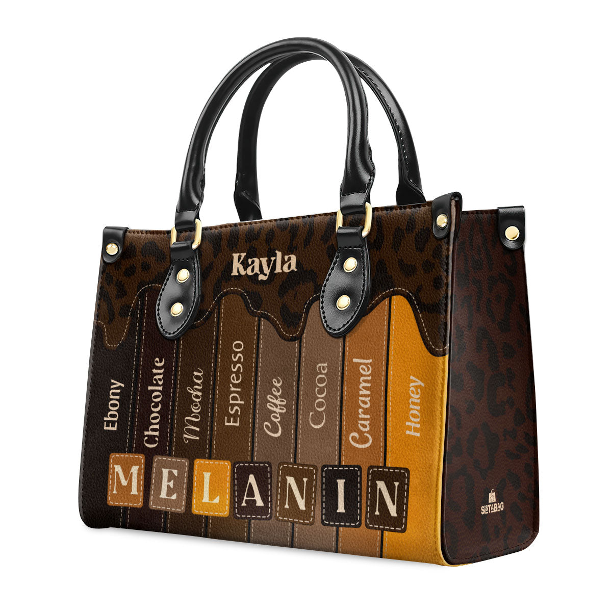 MELANIN - Personalized Leather Handbag SB13