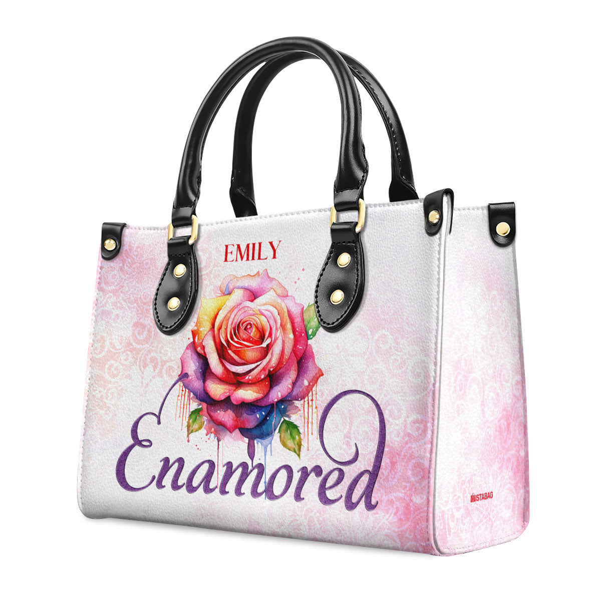 Enamored - Personalized Leather Handbag - STB140