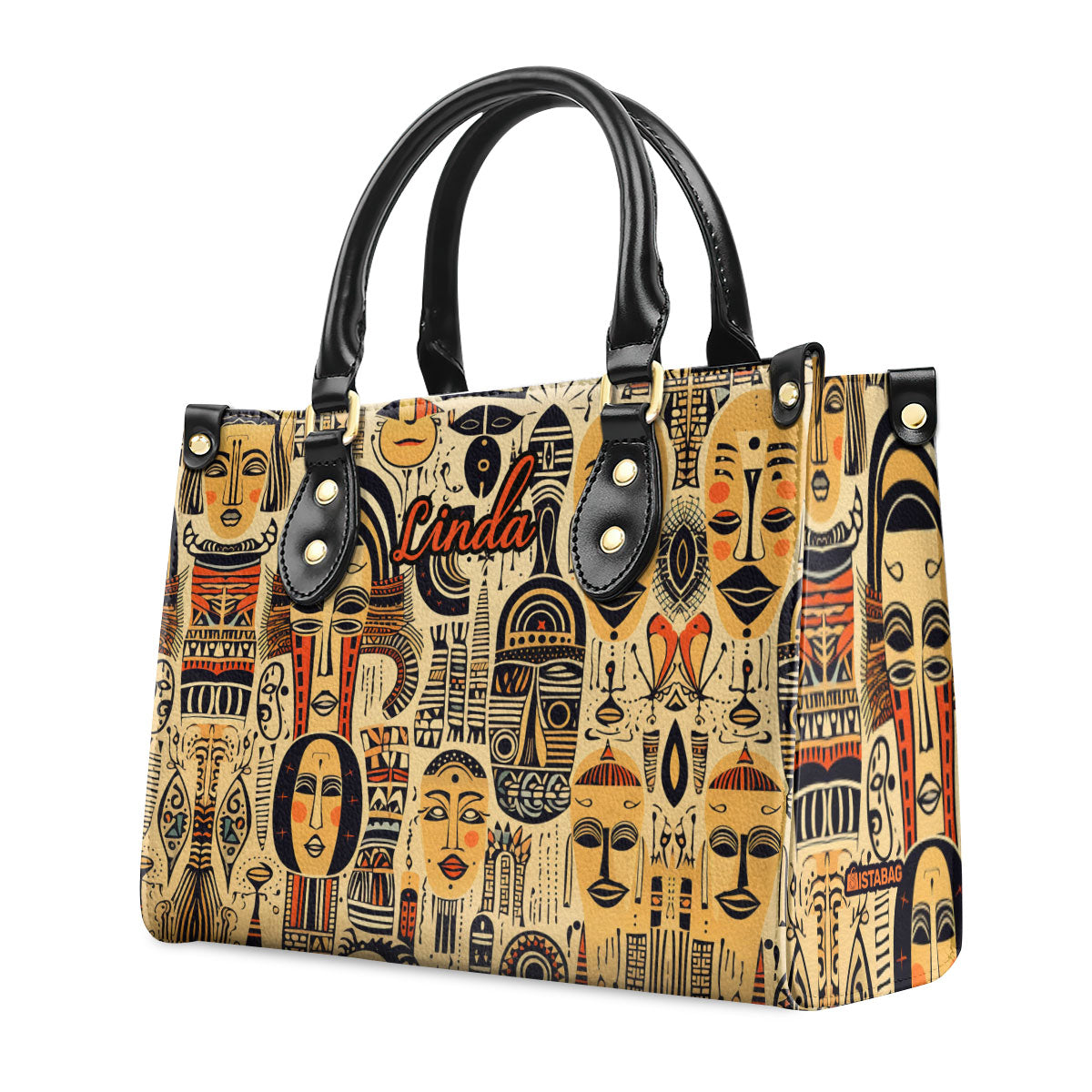 The Ancient Time - Personalized Leather Handbag STB19
