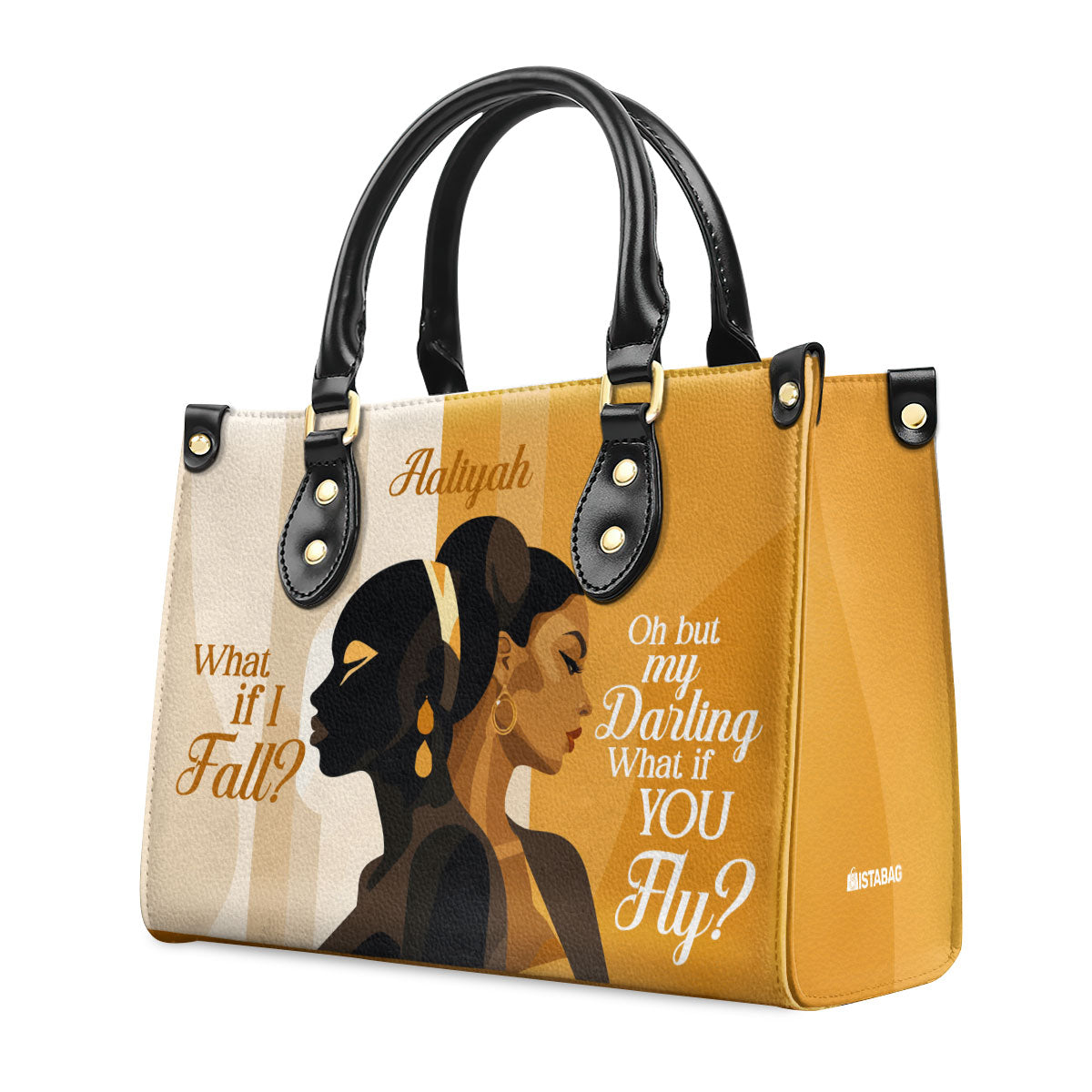 What If You Fly - Personalized Leather Handbag STB21