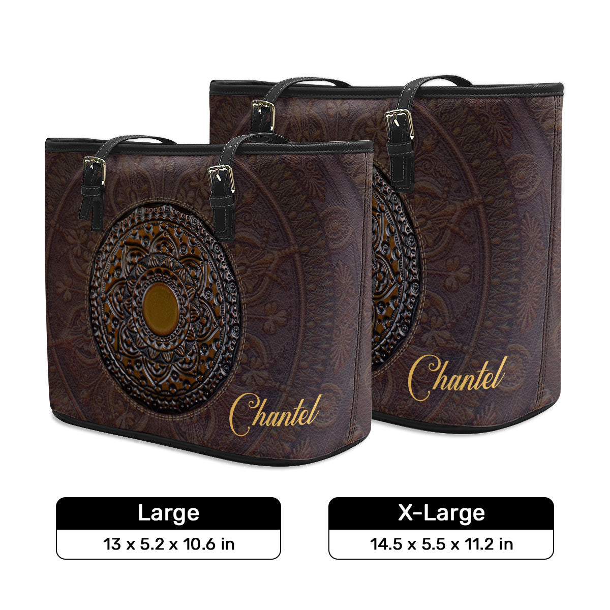 The Mysticism - Personalized Leather Totebag STB25