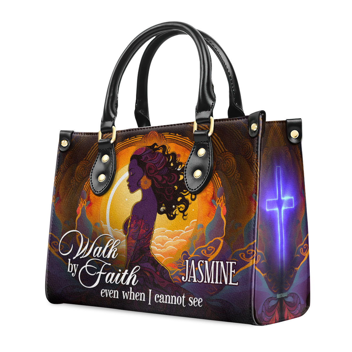 Walk By Faith - Personalized Leather Handbag STB26