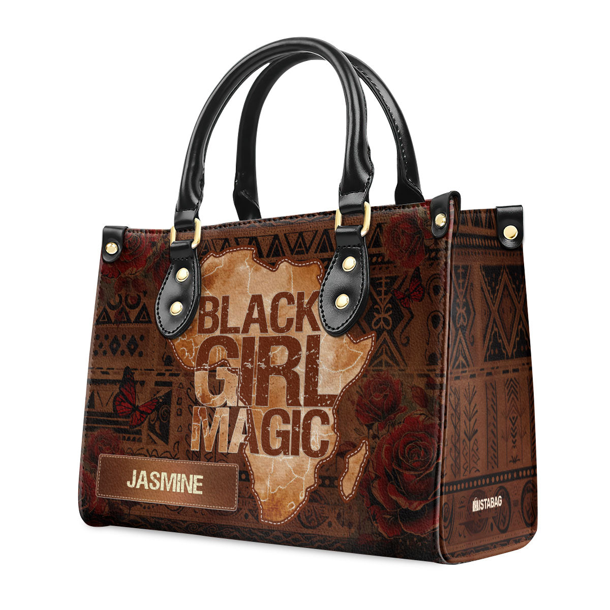 Black Girl Magic - Personalized Leather Handbag MB69