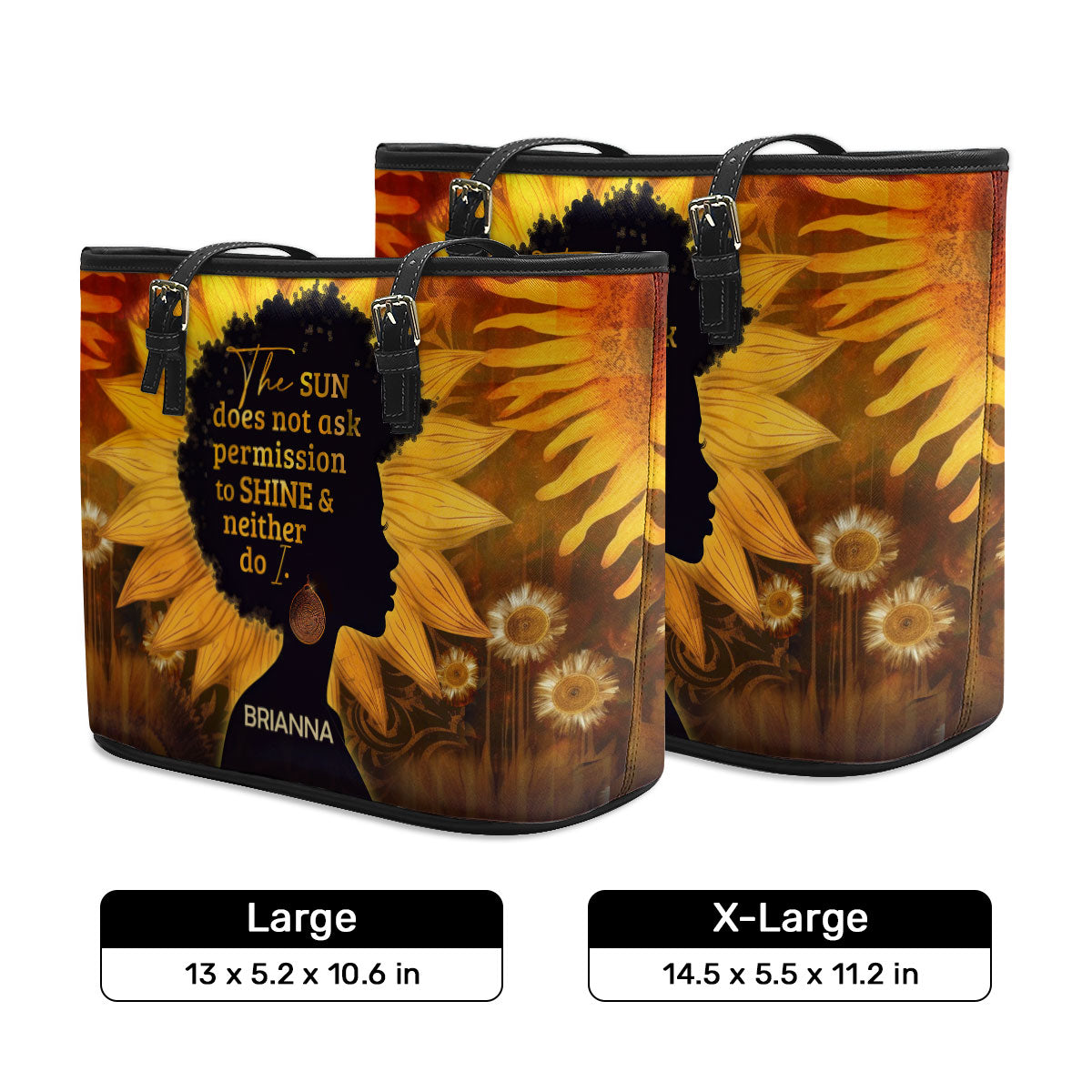 I Shine - Personalized Leather Totebag MB11