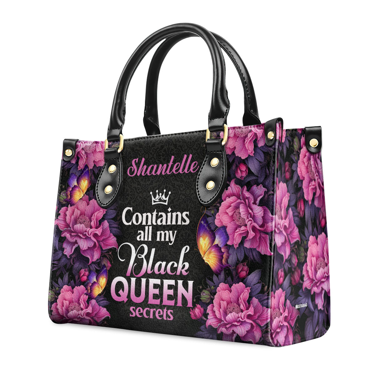 Black Queen Secrets - Personalized Leather Hand Bag STB77