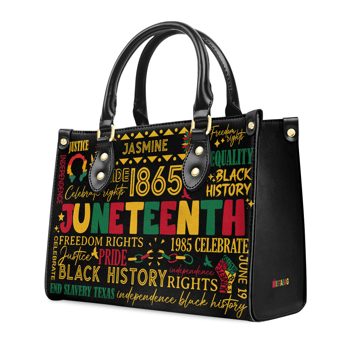 Juneteenth - Personalized Leather Handbag SBLHBT55